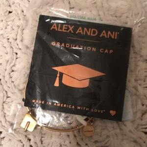 Alex and ani graduation cap gold